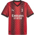 Camisetas rojas a rayas A.C. Milan con rayas Puma talla M 