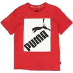 Camisetas rojas de algodón de manga corta infantiles Puma 8 años para niño 