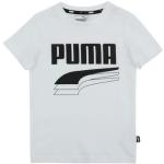 Camisetas blancas de algodón de manga corta infantiles Puma 10 años para niño 