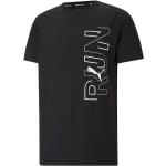 Camisetas negras de poliester de running rebajadas Puma talla L para hombre 