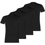 Camisetas negras de algodón de cuello redondo con cuello redondo con logo Puma talla L para hombre 