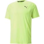 Camisetas verdes de poliester de manga corta manga corta con cuello redondo con logo Puma talla M para hombre 