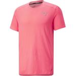 Camisetas rosas de poliester de running rebajadas Puma talla XL para hombre 