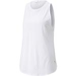 Camisetas blancas de poliester de algodón  sin mangas Puma asimétrico talla S para mujer 