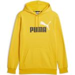 Sudaderas amarillas de poliester con capucha con logo Puma talla S para hombre 