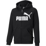Sudaderas negras de poliester con capucha infantiles rebajadas con logo Puma 12 meses 