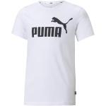 PUMA ESS Logo tee B Camiseta, Niños, White, 128