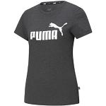 Camisetas deportivas grises de goma rebajadas de otoño con logo Puma talla L de materiales sostenibles para mujer 