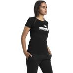 Camisetas deportivas negras con cuello redondo con logo Puma talla XS para mujer 