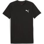 Camisetas deportivas negras de poliester rebajadas con cuello redondo con logo Puma EvoStripe talla L para hombre 