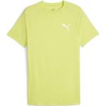 Camisetas deportivas verdes de poliester rebajadas con cuello redondo con logo Puma EvoStripe talla M para hombre 