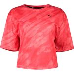 Camisetas deportivas rosas de piel rebajadas manga corta Puma talla XS para mujer 