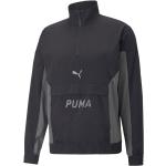 Chaquetas negras de poliester de running rebajadas impermeables Puma talla XL de materiales sostenibles para hombre 