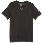 Camisetas negras de poliamida rebajadas Puma para hombre 