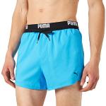 Shorts azules de poliester con logo Puma talla XS de materiales sostenibles para hombre 