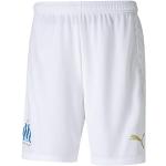 Puma Olympique Marsella Temporada 2020/21-Shorts Replica Pantalón Corto, Unisex, White/Bleu Azur, M