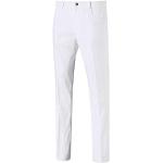 Pantalones blancos de piel de golf ancho W38 Puma Golf para hombre 