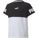 Camisetas blancas de goma de cuello redondo infantiles con logo Puma 13/14 años para niña 