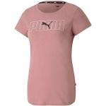 Camisetas deportivas rosas manga corta con cuello redondo Puma talla S para mujer 