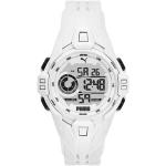 Relojes blancos de silicona de pulsera impermeables digital con logo Puma para mujer 