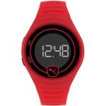 Relojes rojos de silicona de pulsera Cuarzo Puma 5 Bar para mujer 