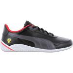 Zapatillas negras de goma de piel con logo Puma Ferrari para hombre 
