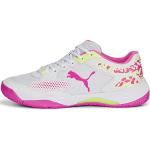 PUMA Unisex Adults' Sport Shoes SOLARCOURT RCT Tennis Shoes, PUMA WHITE-RAVISH-FAST YELLOW, 44.5