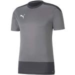 Camisetas grises de piel de fitness con cuello redondo con logo Puma teamGOAL talla L para hombre 