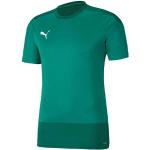 Equipaciones verdes de poliester de fútbol manga corta con cuello redondo con logo Puma teamGOAL talla L para hombre 