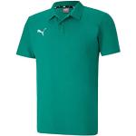 Camisetas deportivas verdes de algodón con logo Puma teamGOAL talla L de materiales sostenibles para hombre 
