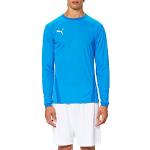Equipaciones azules de piel de fútbol manga larga con cuello redondo con logo Puma teamGOAL talla S para hombre 