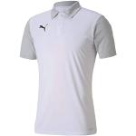 Camisetas deportivas grises de poliester manga corta con logo Puma teamGOAL talla M para hombre 