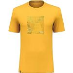 Camisetas doradas de tencel Tencel Salewa talla L de materiales sostenibles para hombre 
