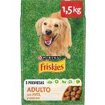 Purina Friskies Pienso para Perro Adulto con Aves y Verduras, 6 bolsas de 1,5kg