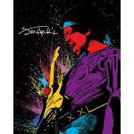 Pyramid International Jimi Hendrix Lienzo de Pintura, Madera, Multicolor, 40 x 50 x 1,3 cm