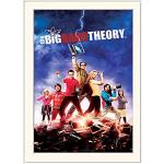 Lámina enmarcada multicolor The Big Bang Theory 