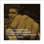 Pyramid International Muhammad Ali (iquote-Greatest) – Art Print (40 x 40 cm, Papel, Multicolor, 40 x 40 x 1,3 cm