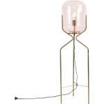 QAZQA Art Déco Lámpara de pie Art Deco latón cristal rosa - BLISS Vidrio /Acero Alargada Adecuado para LED Max. 1 x 60 Watt