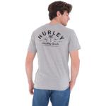 Camisetas grises de algodón de algodón  rebajadas HURLEY talla S para hombre 