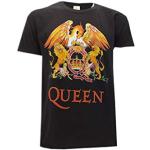 Queen Camiseta con Logo Vintage clásico Música Rock Freddie Mercury - Oficial (X-Large)