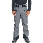Pantalones grises de tafetán de esquí de invierno impermeables de punto Quiksilver talla S para hombre 