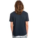 Camisetas estampada orgánicas azul marino de algodón de punto Quiksilver talla S de materiales sostenibles para hombre 