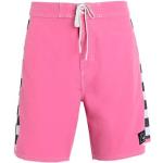 Board shorts rosas de poliester con logo Quiksilver para hombre 