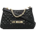 Bolsos satchel negros de poliuretano con logo MOSCHINO Love Moschino para mujer 