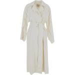 Quira, Belted Coats White, Mujer, Talla: S