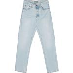 Jeans azules de algodón de corte recto ancho W31 largo L34 con logo Nudie para hombre 