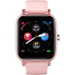 Smartwatches rosas de acero inoxidable rebajados con teléfono con medidor de frecuencia cardíaca digital Radiant para mujer 
