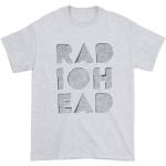 Radiohead Bloc de Notas (Recortado) -Camiseta Gris orgánica, 42 Unisex Adulto
