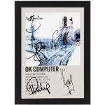 Radiohead - Póster firmado con portada de álbum de ordenador OK, pantalla con impresión autografiada, regalo de mercancía, coleccionable arte de pared (sin marco, A3)