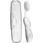 RADIUS Cepillo de dientes grande con cabezal de cepillo reemplazable, sin BPA, aceptado por ADA, mano derecha, cepillo de mármol con estuche transparente